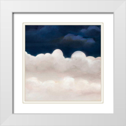 Cloudy Night IV White Modern Wood Framed Art Print with Double Matting by Studio W