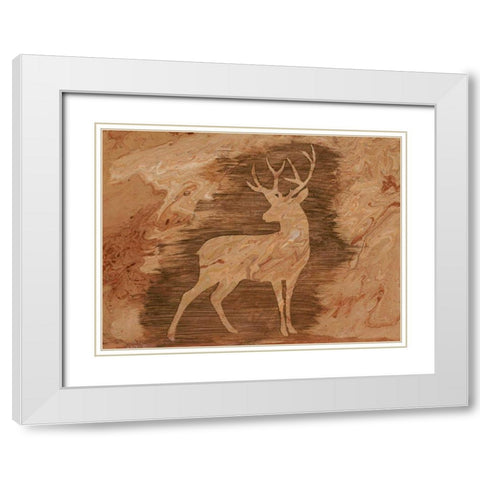 Lodge Chaperone I White Modern Wood Framed Art Print with Double Matting by Moore, Regina