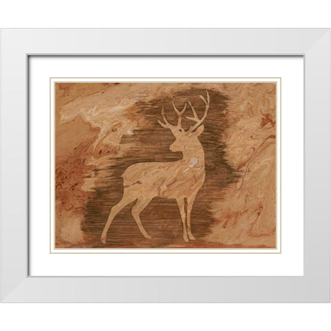 Lodge Chaperone I White Modern Wood Framed Art Print with Double Matting by Moore, Regina