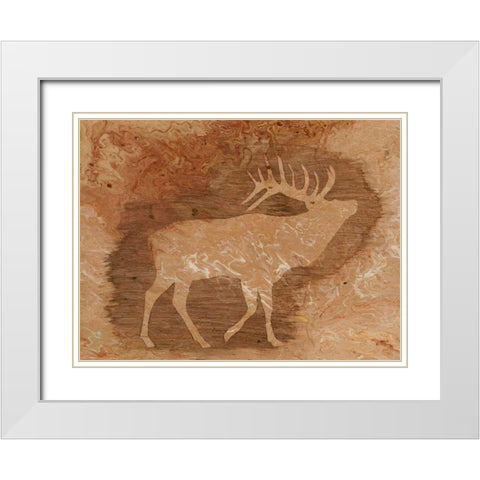 Lodge Chaperone III White Modern Wood Framed Art Print with Double Matting by Moore, Regina