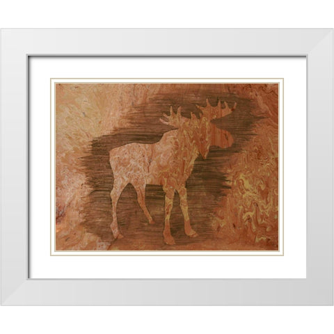 Lodge Chaperone IV White Modern Wood Framed Art Print with Double Matting by Moore, Regina
