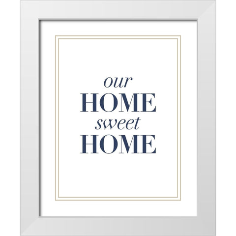 Home-y II White Modern Wood Framed Art Print with Double Matting by Popp, Grace