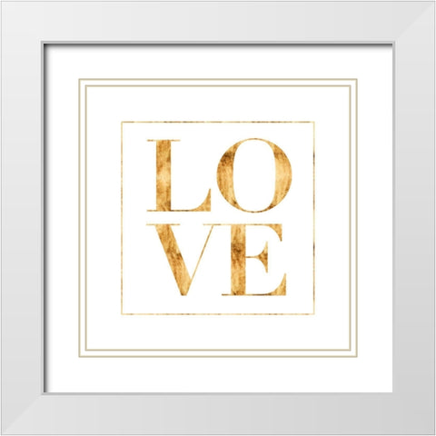 Home Love II White Modern Wood Framed Art Print with Double Matting by Popp, Grace