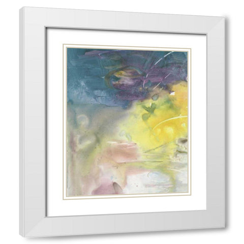 Softest Light I White Modern Wood Framed Art Print with Double Matting by Combs, Joyce