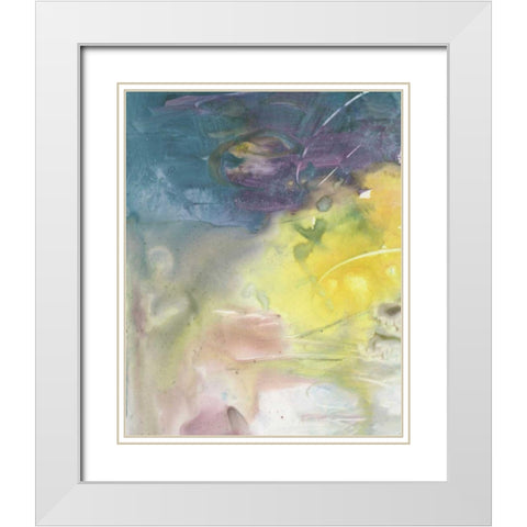 Softest Light I White Modern Wood Framed Art Print with Double Matting by Combs, Joyce
