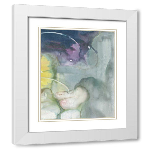 Softest Light II White Modern Wood Framed Art Print with Double Matting by Combs, Joyce