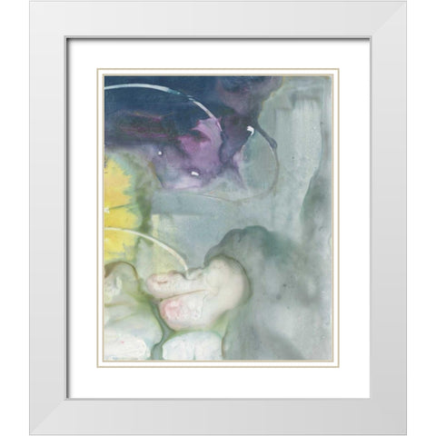 Softest Light II White Modern Wood Framed Art Print with Double Matting by Combs, Joyce