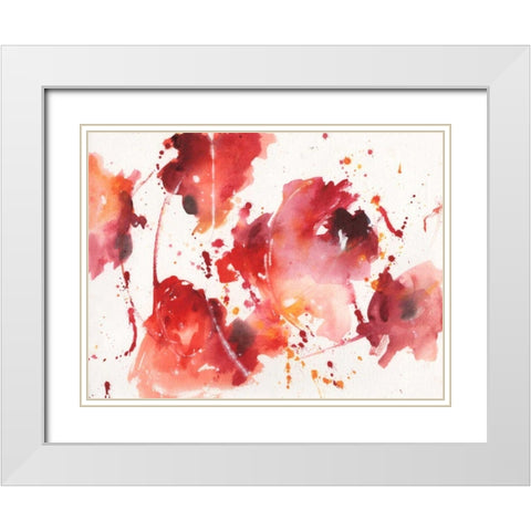 Bright Days II White Modern Wood Framed Art Print with Double Matting by Combs, Joyce