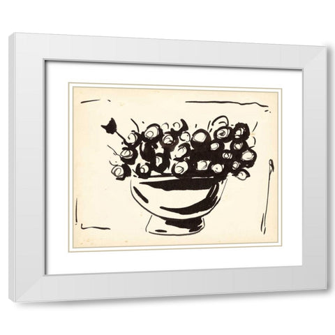 Sunshine Daisy I White Modern Wood Framed Art Print with Double Matting by Wang, Melissa