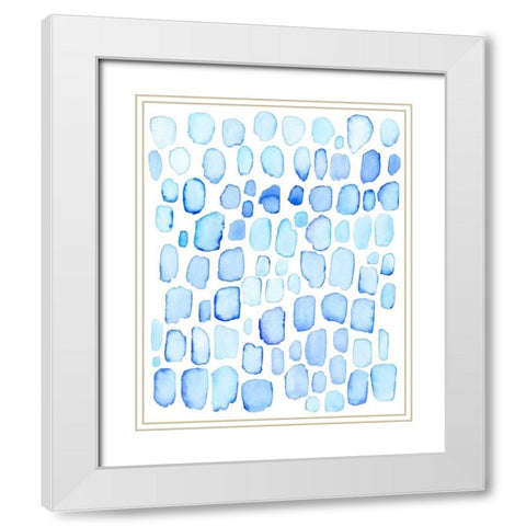 Ice Cubes I White Modern Wood Framed Art Print with Double Matting by Popp, Grace