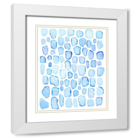 Ice Cubes II White Modern Wood Framed Art Print with Double Matting by Popp, Grace