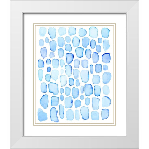 Ice Cubes II White Modern Wood Framed Art Print with Double Matting by Popp, Grace
