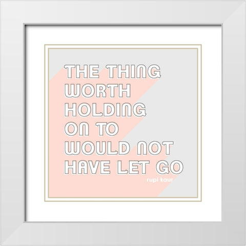 Be Kind II White Modern Wood Framed Art Print with Double Matting by Popp, Grace