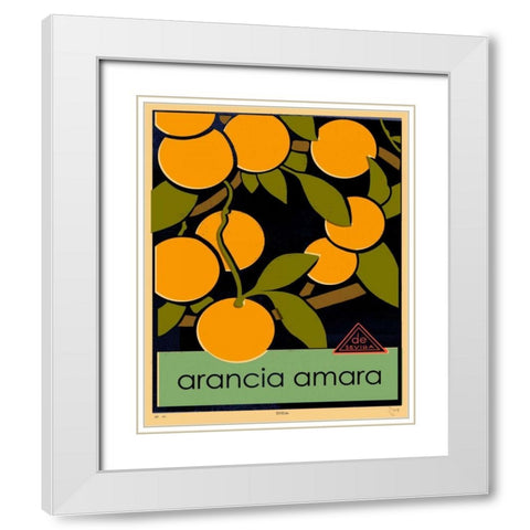 Euro Poster V White Modern Wood Framed Art Print with Double Matting by Green, Jacob