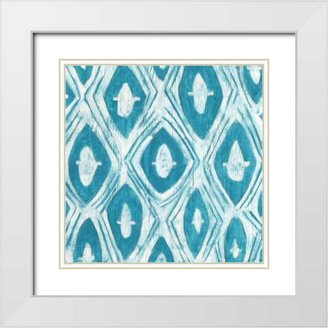 Eclectic Textile IV White Modern Wood Framed Art Print with Double Matting by Vess, June Erica