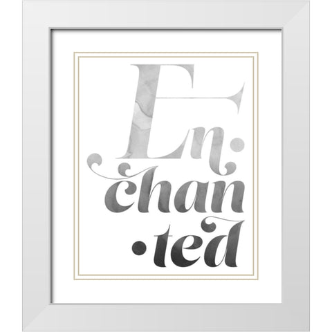 Enchanted Wanderlust I White Modern Wood Framed Art Print with Double Matting by Popp, Grace