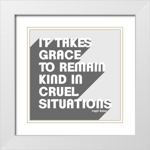 Let Go I White Modern Wood Framed Art Print with Double Matting by Popp, Grace