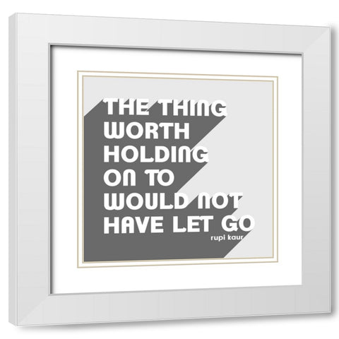 Let Go II White Modern Wood Framed Art Print with Double Matting by Popp, Grace