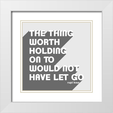 Let Go II White Modern Wood Framed Art Print with Double Matting by Popp, Grace
