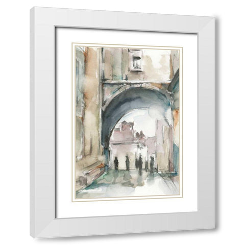 Watercolor Arch Studies II White Modern Wood Framed Art Print with Double Matting by Harper, Ethan