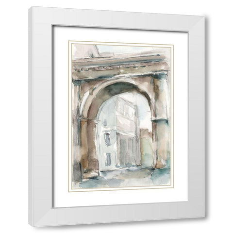 Watercolor Arch Studies III White Modern Wood Framed Art Print with Double Matting by Harper, Ethan