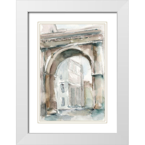 Watercolor Arch Studies III White Modern Wood Framed Art Print with Double Matting by Harper, Ethan