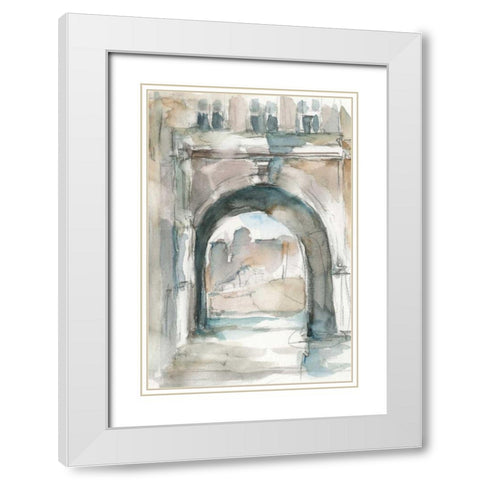 Watercolor Arch Studies IV White Modern Wood Framed Art Print with Double Matting by Harper, Ethan