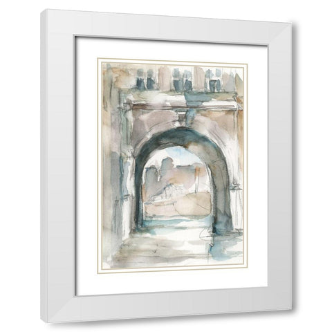 Watercolor Arch Studies IV White Modern Wood Framed Art Print with Double Matting by Harper, Ethan