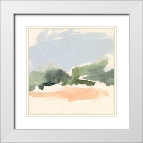 Soft Thicket I White Modern Wood Framed Art Print with Double Matting by Borges, Victoria