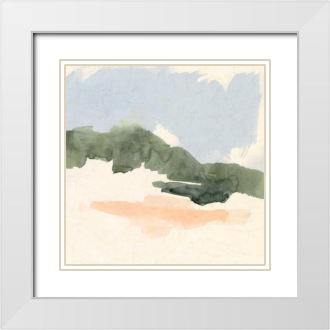 Soft Thicket II White Modern Wood Framed Art Print with Double Matting by Borges, Victoria