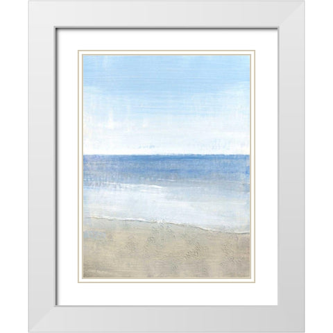 Sparkling Waters I White Modern Wood Framed Art Print with Double Matting by OToole, Tim