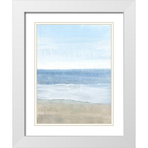 Sparkling Waters II White Modern Wood Framed Art Print with Double Matting by OToole, Tim