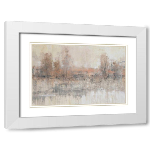 Land Parcel I White Modern Wood Framed Art Print with Double Matting by OToole, Tim