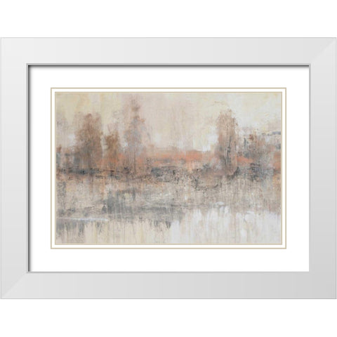 Land Parcel I White Modern Wood Framed Art Print with Double Matting by OToole, Tim