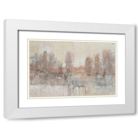 Land Parcel II White Modern Wood Framed Art Print with Double Matting by OToole, Tim