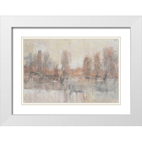 Land Parcel II White Modern Wood Framed Art Print with Double Matting by OToole, Tim