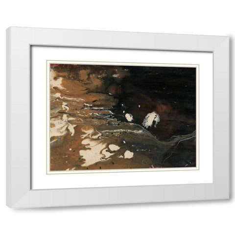 Dark Flow II White Modern Wood Framed Art Print with Double Matting by Moore, Regina