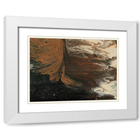 Dark Flow III White Modern Wood Framed Art Print with Double Matting by Moore, Regina