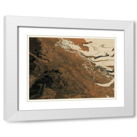 Dark Flow IV White Modern Wood Framed Art Print with Double Matting by Moore, Regina
