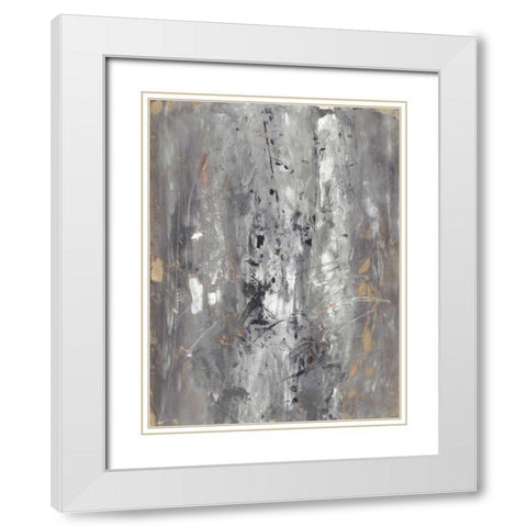 Ancient Marks I White Modern Wood Framed Art Print with Double Matting by Combs, Joyce