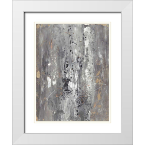 Ancient Marks I White Modern Wood Framed Art Print with Double Matting by Combs, Joyce