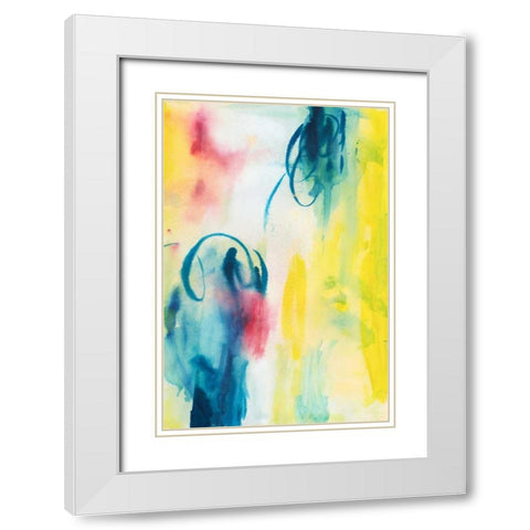 Pretty Things I White Modern Wood Framed Art Print with Double Matting by Combs, Joyce