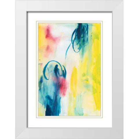 Pretty Things I White Modern Wood Framed Art Print with Double Matting by Combs, Joyce