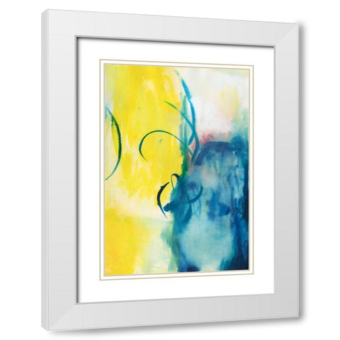 Pretty Things II White Modern Wood Framed Art Print with Double Matting by Combs, Joyce