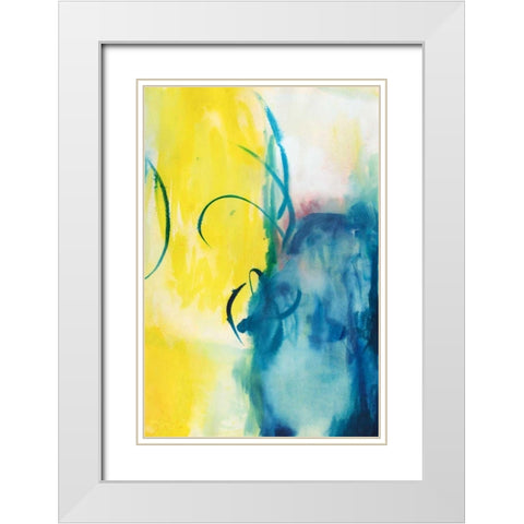 Pretty Things II White Modern Wood Framed Art Print with Double Matting by Combs, Joyce