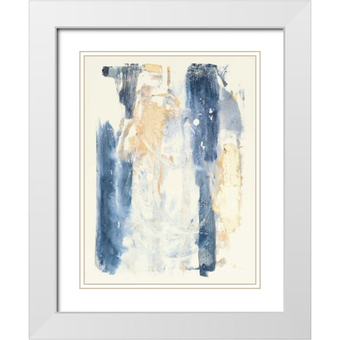 Circles and Dream II White Modern Wood Framed Art Print with Double Matting by Combs, Joyce