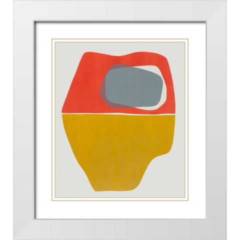 Hoodoo I White Modern Wood Framed Art Print with Double Matting by Delamater, Rob