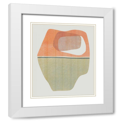 Hoodoo II White Modern Wood Framed Art Print with Double Matting by Delamater, Rob