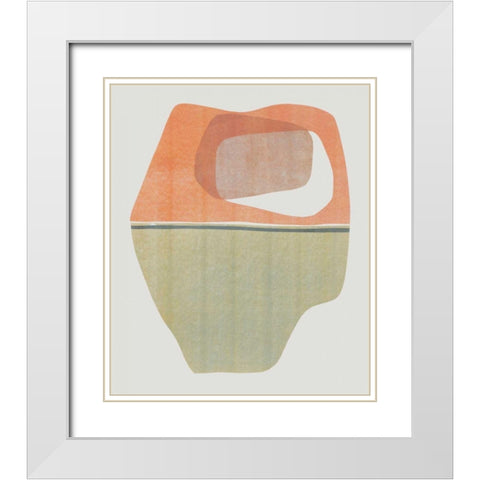 Hoodoo II White Modern Wood Framed Art Print with Double Matting by Delamater, Rob