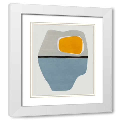 Hoodoo III White Modern Wood Framed Art Print with Double Matting by Delamater, Rob